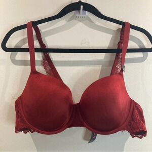 LA SENZA Sz 36C So Free Balconnet Lightly Padded Underwire Lace Straps Bra NEW